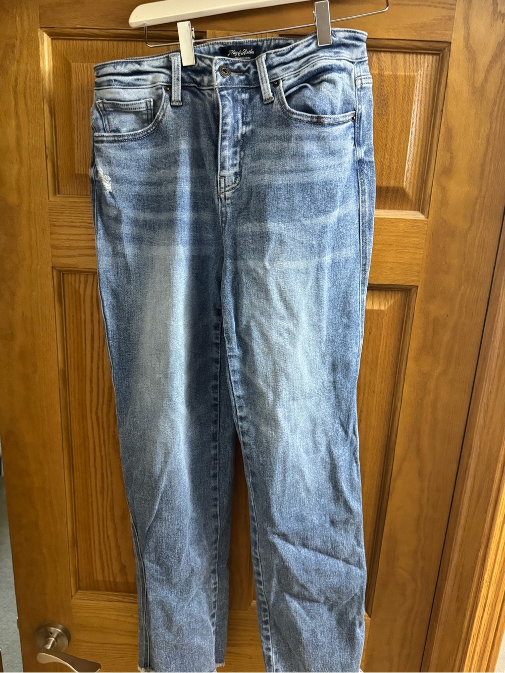 Classic Light Blue Womens Straight Fit Jeans